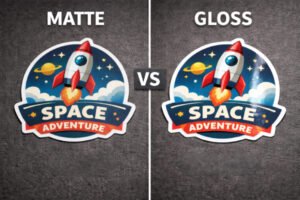 matte vs gloss vinyl stickers