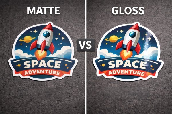 matte vs gloss vinyl stickers